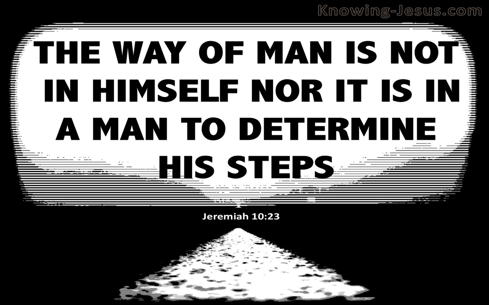 Jeremiah 10:23 The Way Of A Man (black)